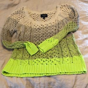 Women’s cable knit sweater